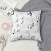 Musical Music Notes Square Pillowcase Cushion Cover Pillow Case Throw Pillow Cover for Home Sofa Living Room