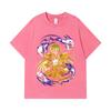 275 GSM Washed T-shirts 100% Cotton Saint Seiya V30 Virgo Print Unisex Heavy Cotton T Shirt