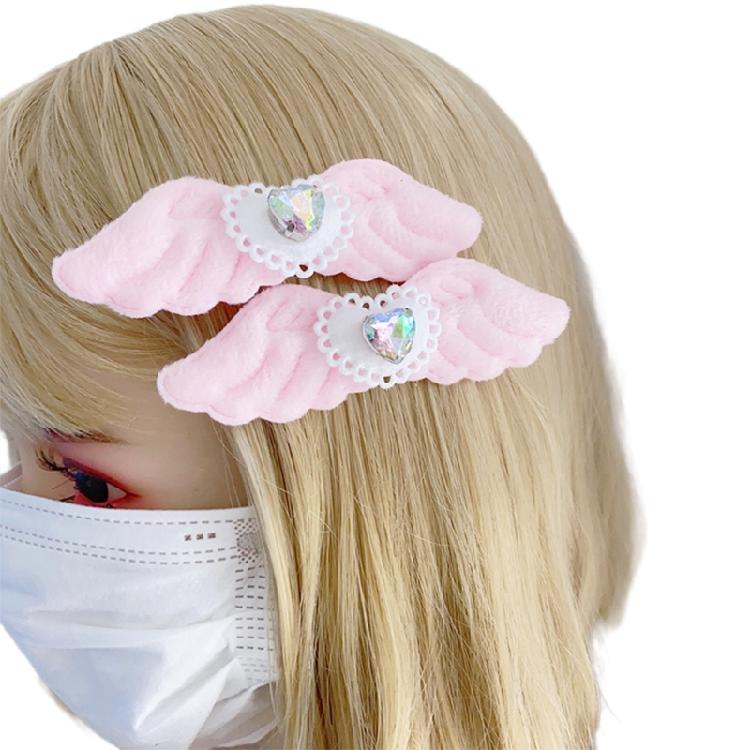 Plüschige Haarspange mit Flügeln für Teenager und Erwachsene, Karneval, Pferdeschwanz, Zöpfe, bequeme Haarspange