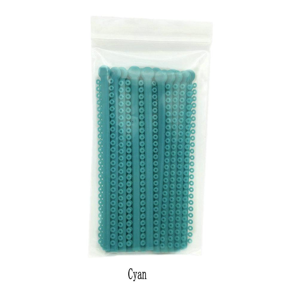 1000PCS/20Sticks Dental Orthodontic Elastic Ligature Ties Bands for Brackets Braces 1 Pack Ligature Tie