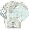 24 - Sheet 6×6" “Sounds of Snow” Patterned Paper Set - Winter & Christmas Themed for Scrapbooking, Journaling & Crafts