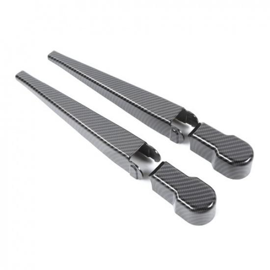 Carbon Fiber Front Window Windshield Wiper Cover Trim For Jeep Wrangler JK 07-17