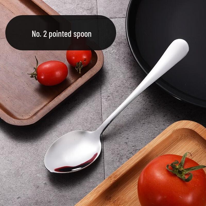 Uotuo 304 Stainless Steel Pointed Spoons