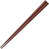 Natural Chopsticks, Wood, 23.5cm, Octagonal, Lacquered, Rosewood, Purple, H-05729