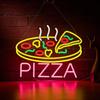 LED Pizza Shaped Neon Sign Wall Decor Pizzaria Kitchen Restaurant Party Bar Bedroom Decorative Neon Light Wall Decor Gift