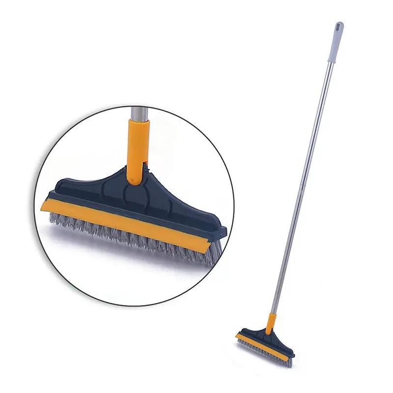 Brosse de sol de salle de bain Laver la brosse de sol La brosse de joint de sol Le carrelage à long manche Lavage des murs Nettoyage des toilettes