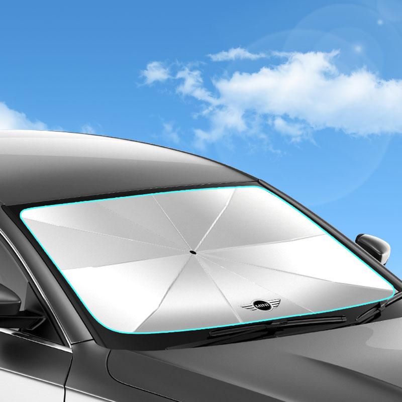 1Pcs Car Windshield Sunshade Umbrella Protector Parasol Foldable For BMW Mini Cooper F54 F55 F56 R56 R60 SONE Roadster Clubman Coupe