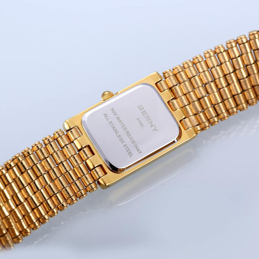 BERNY Ladies Gold Quartz Watch with 3ATM Water