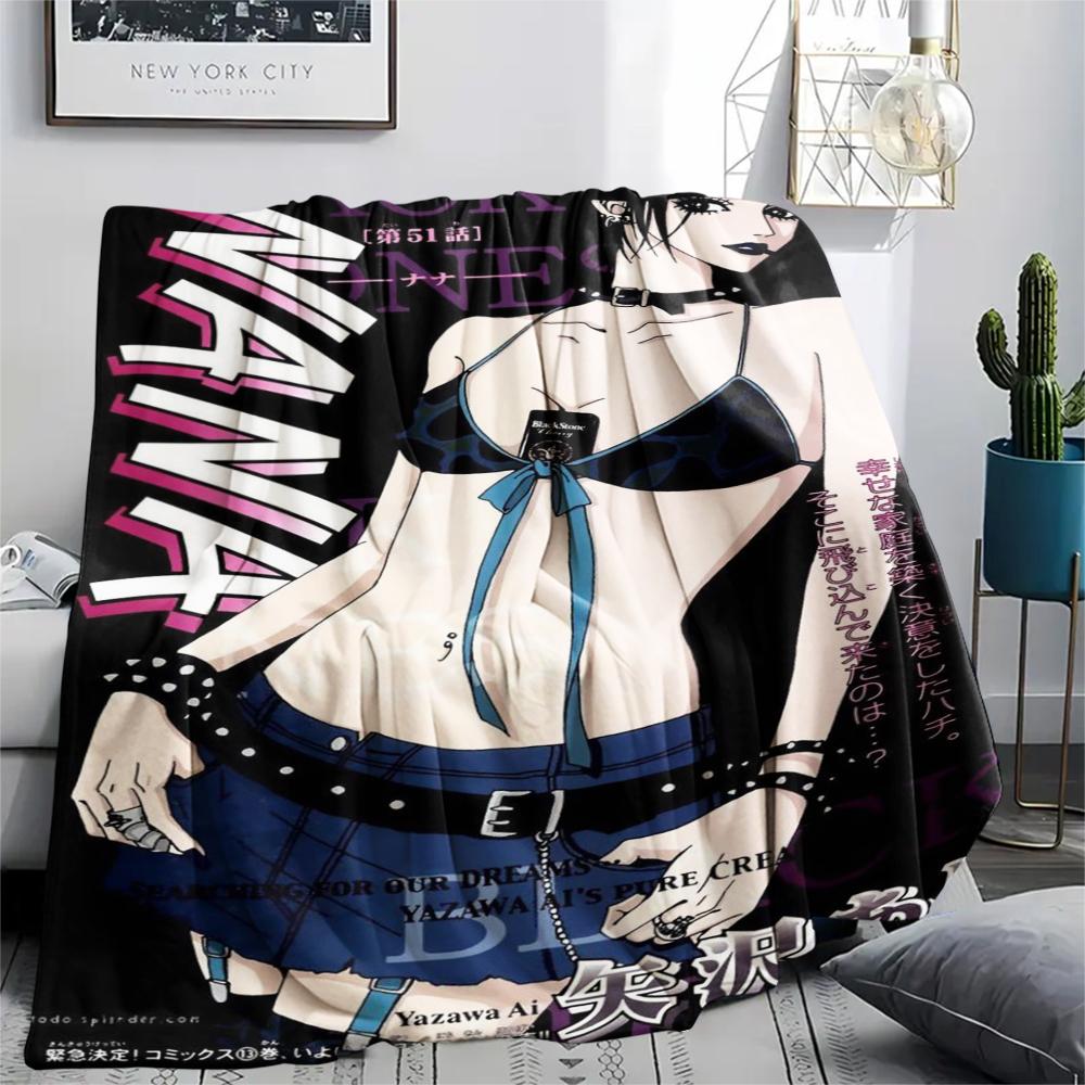 1Pc Cartoon Print Flannel Blanket, High Quality Comfortable for All Seasons, Home Decor, Warmth and Comfort, Perfect for Christmas Birthday Gift
