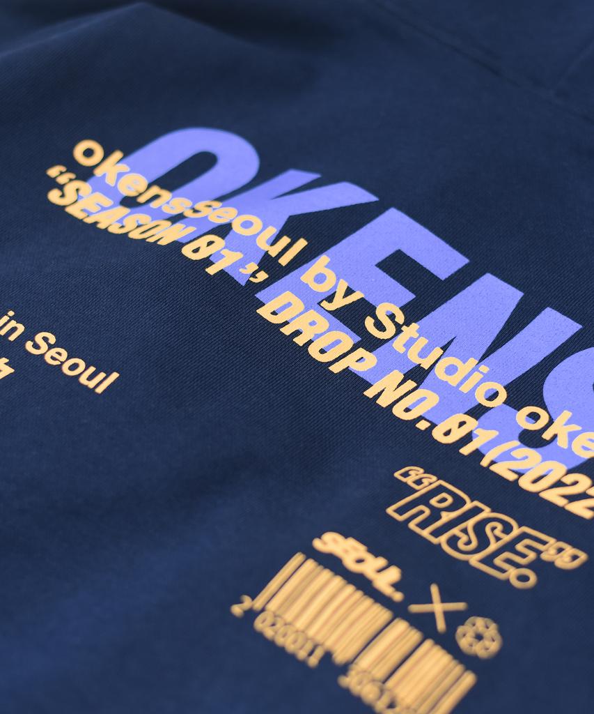 [Season 01 Drop No.01] Season Barcode Hoodie Navy (2022)