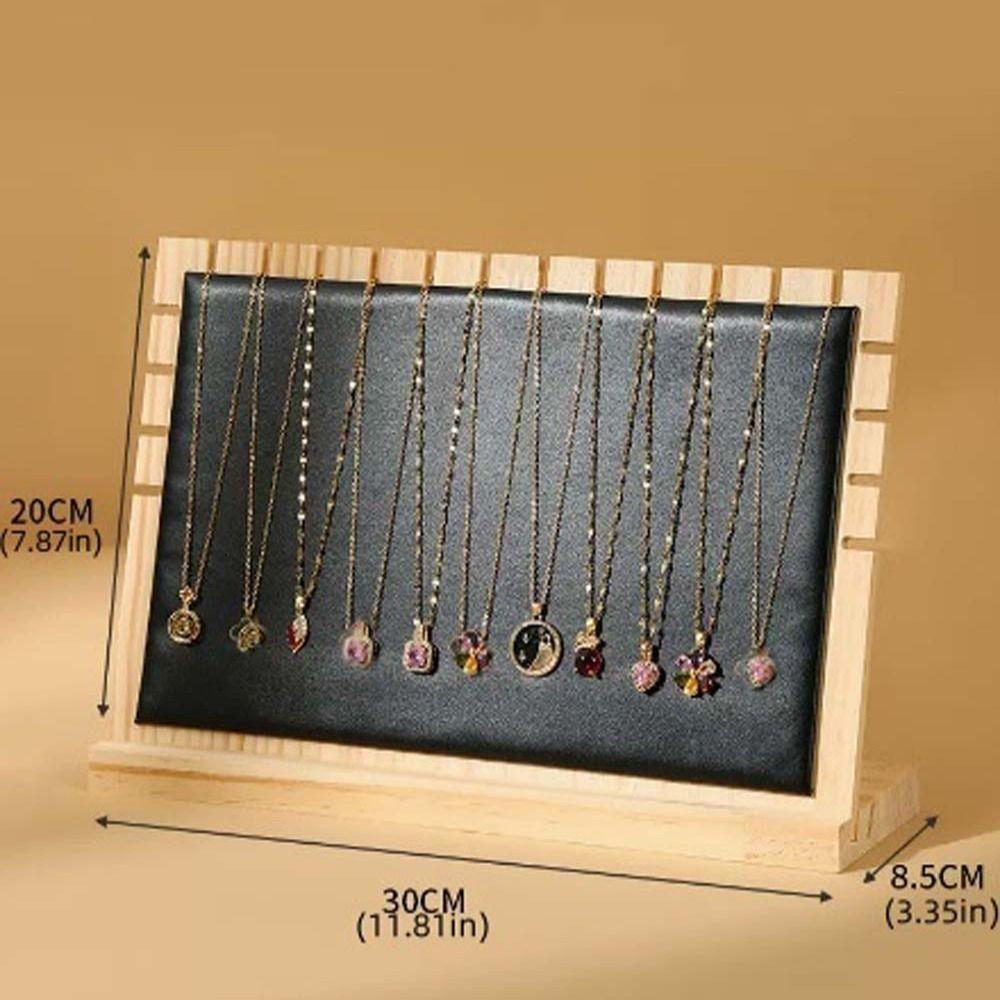 Exquisite Design Jewelry Display Frame Solid Wooden Jewelry Organizers  Counter Props