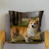 Cute Welsh Corgi Pembroke Dog Cushion Cover Pillow Case Home Decor Animal   Sofa Car