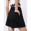 PEACEBIRD Women's High-Waist Loose Wide-Leg Casual Sport Shorts