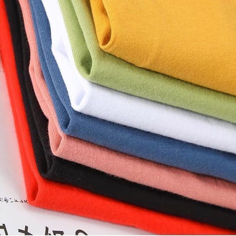 Tops Women Cotton Summer Large Size T-shirt Polo Neck Loose Printed Casual Pullover T-shirt Top