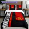 3pcs Duvet Cover Set (1*Duvet Cover + 2*Pillowcase, Without Core),Manchester United F.C Print Bedding Set, Bedroom Decor, All‑Season, Birthday Gift