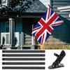 6ft Portable Flagpole Base Wall Mounting Telescopic Flag Pole Banner Rack Flagpole Flag Pole Holder