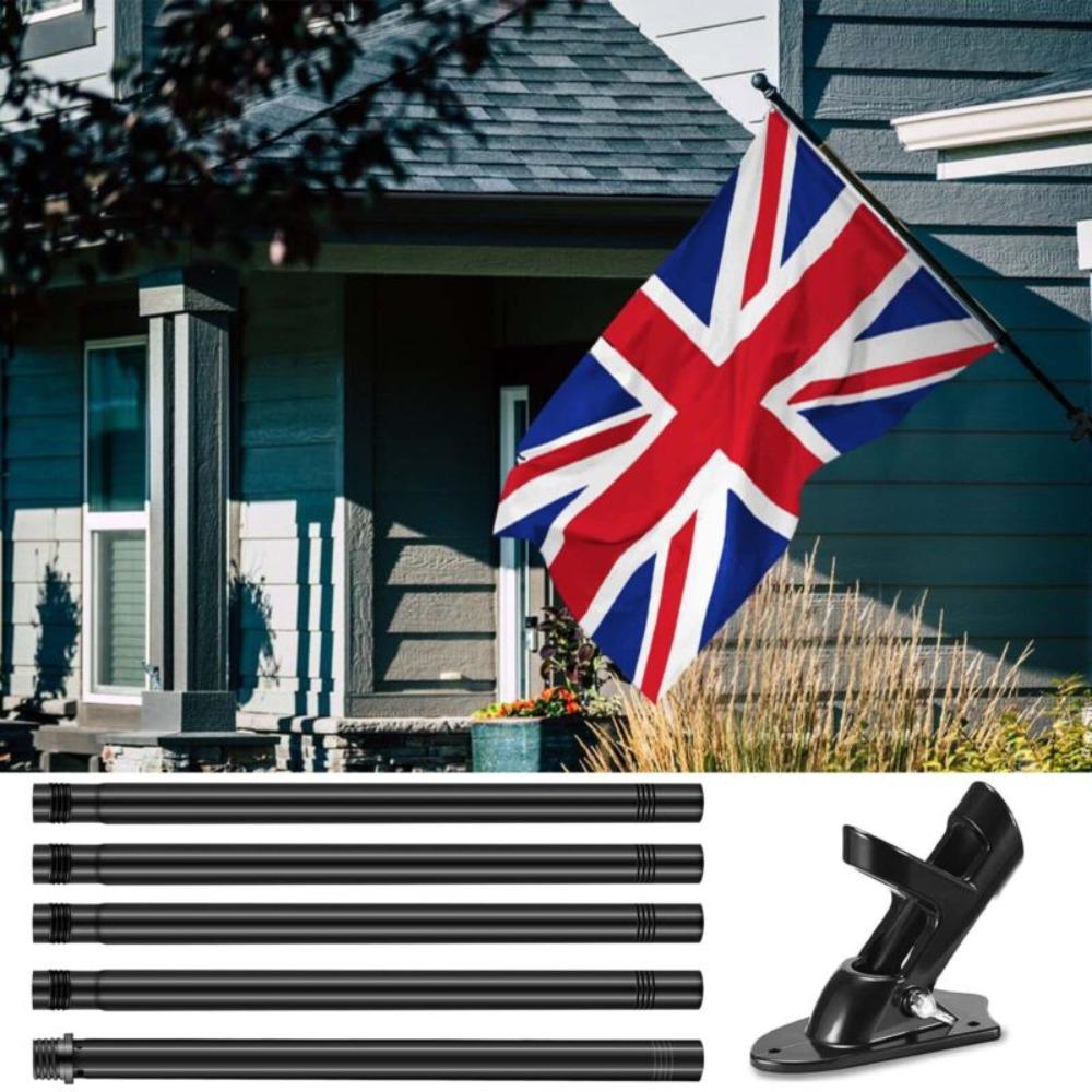 6ft Portable Flagpole Base Wall Mounting Telescopic Flag Pole Banner Rack Flagpole Flag Pole Holder