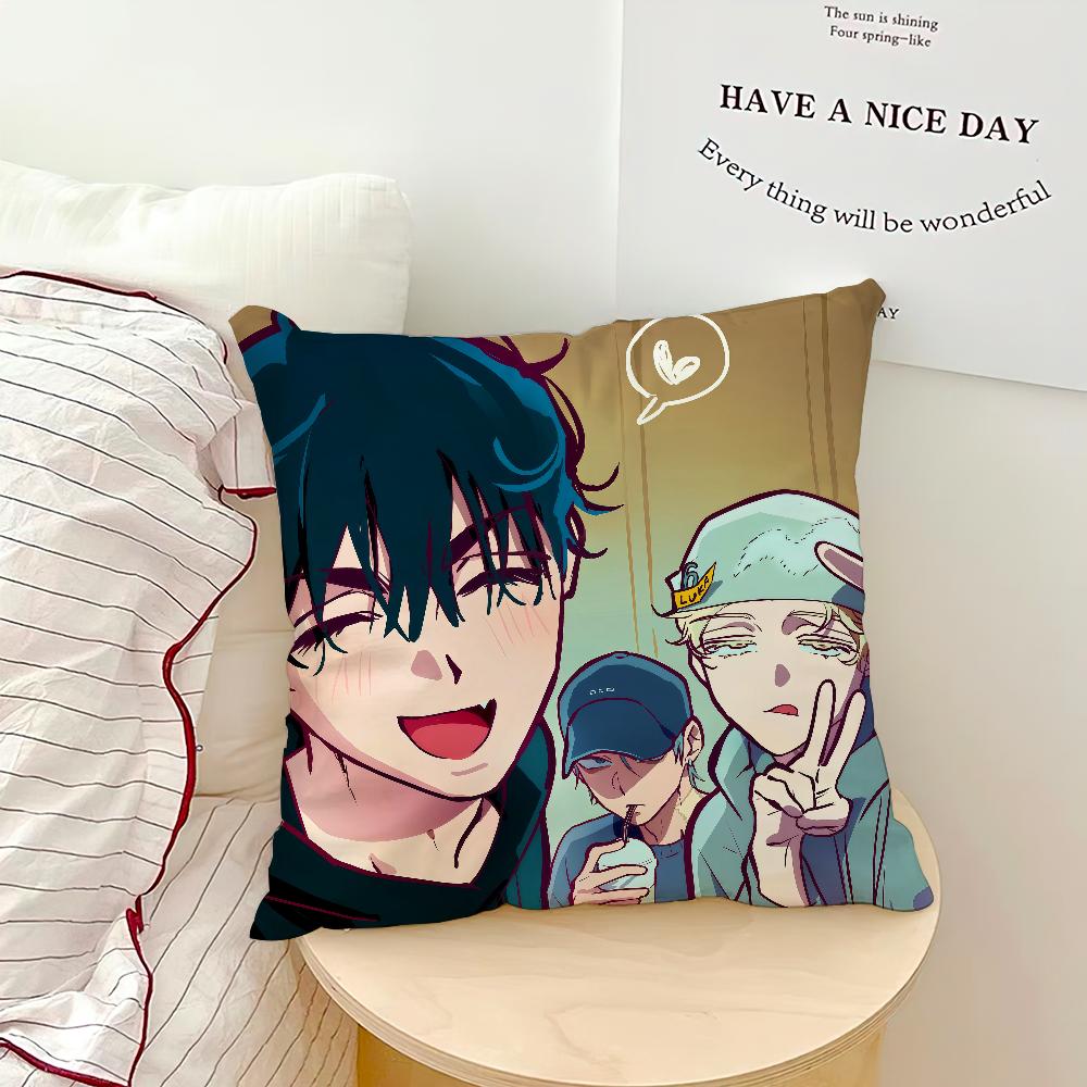 Anime Comic A-ALIENs S-STAGEs Kunst Kissenbezug Bequem weich Kissenbezug für Sofa Wohnzimmer Heimdeko Schutzhüllen