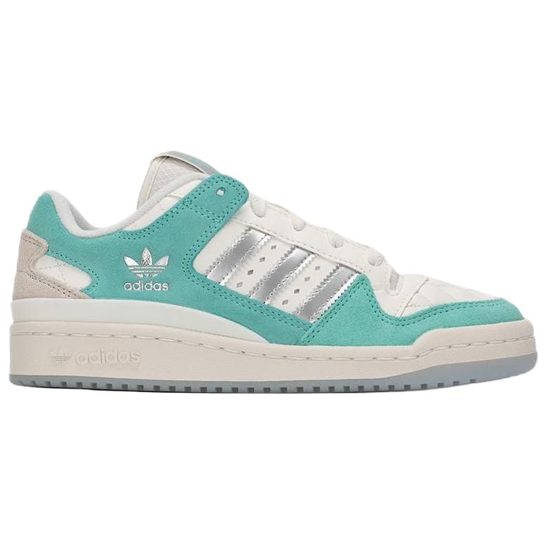 adidas Originals FORUM Chaussures de Skateboard Basses Unisexes Blanc Vert