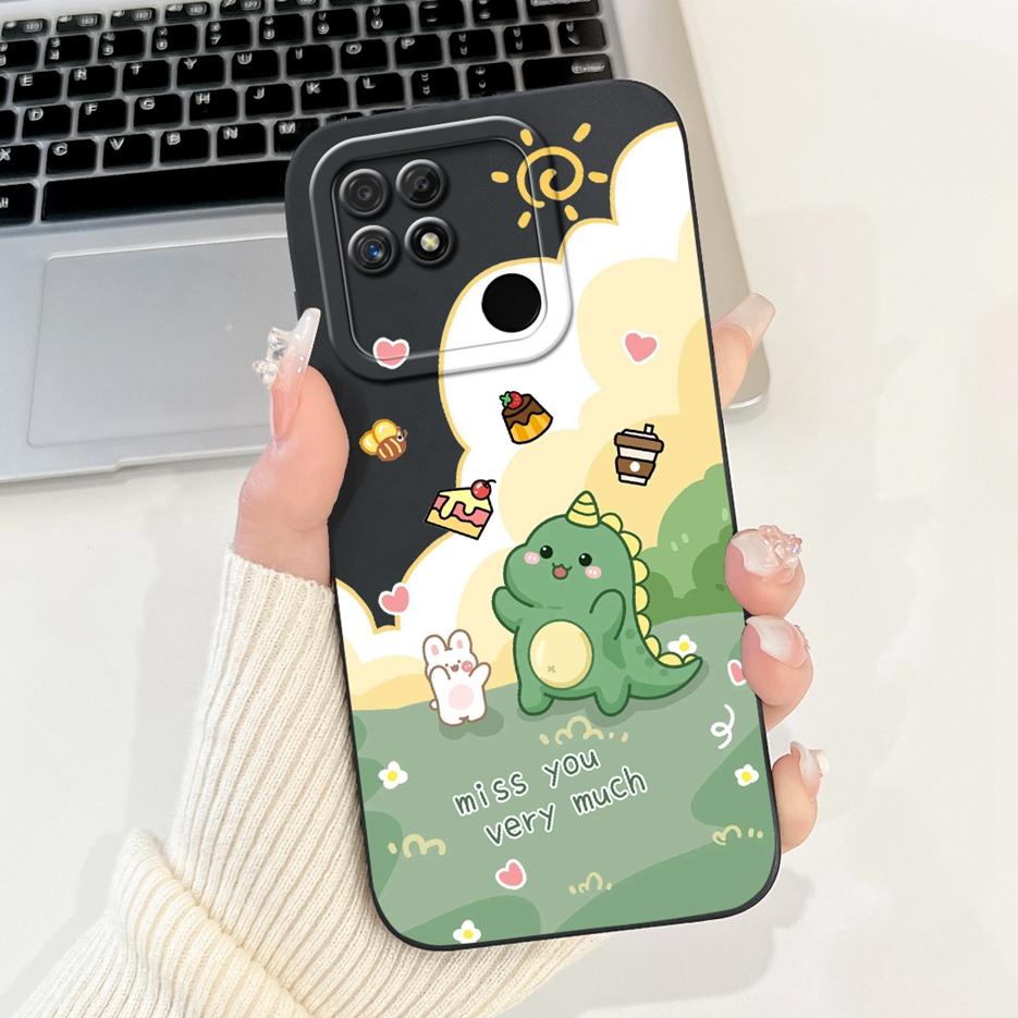 For Realme Narzo 50A Case RMX3430 Luxury Candy Painted Cover Soft Silicone Phone Case For Realme Narzo 50i Narzo50 A Shell Coque