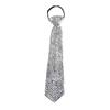 Geometric Crystal Tie With Metal Finish For Adults Casual Fashion Accessory