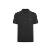 Solid Color Round Neck Short Sleeve Polo Shirt Men Tops Black 8N1F60-1JX7Z-0999