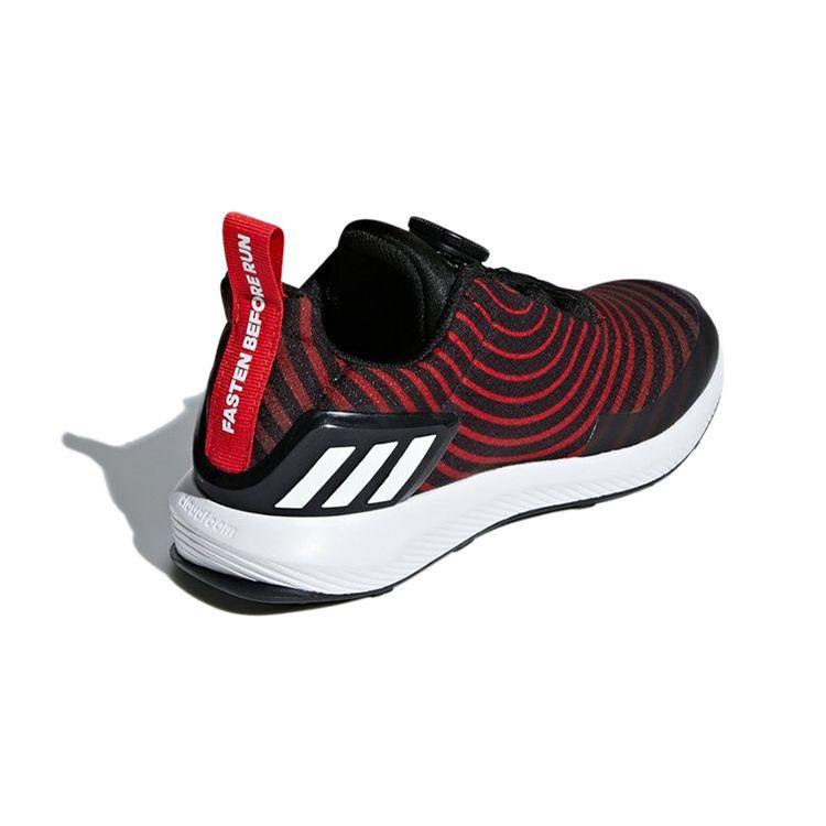 adidas Chaussures de course Uncaged Boa Respirantes Tendance Basse Tige Baskets pour Enfants Rouge Noir AH2613