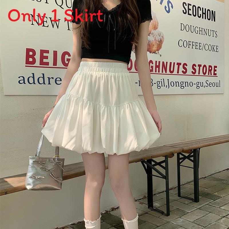 Zomer Plus Size A-lijn Rok Met Geplooide Design Voor Casual Kleding