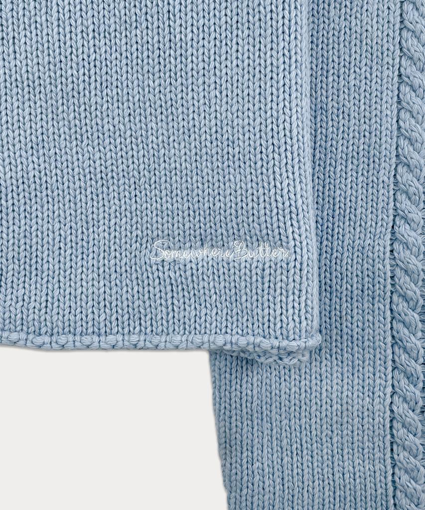 Sseomweeobeoteo Poy Wool Knit - Light Blue