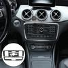 Adesivo de fibra de carbono para carro CD Ar condicionado Painel de controle Capa Guarnição para Mercedes Benz Classe A GLA CLA 2016 2017 2018 2019