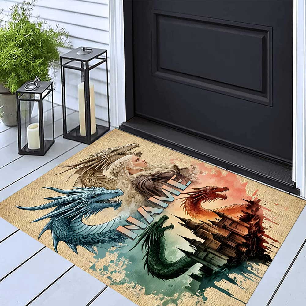 Warner Bros. Works (22) Customize Your Name Rug, Office Chair Cushion, Home Bedroom Living Room Gift.