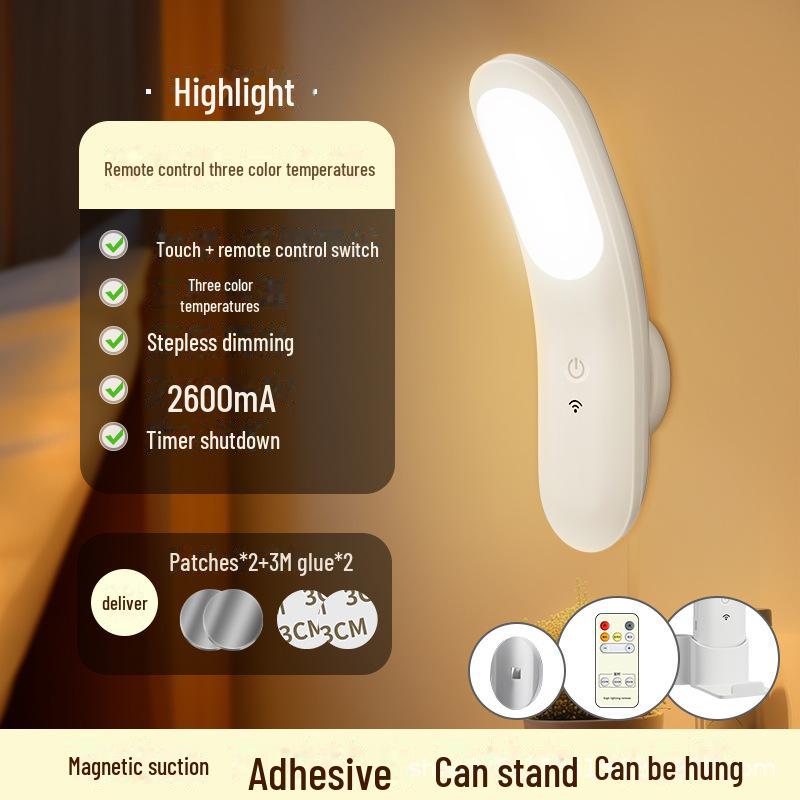 Rechargeable Eye Protection Night Light with Remote Control – Perfect for Mother & Baby Sleep, Magnetic LED for Wardrobe and Bedside Decor.
