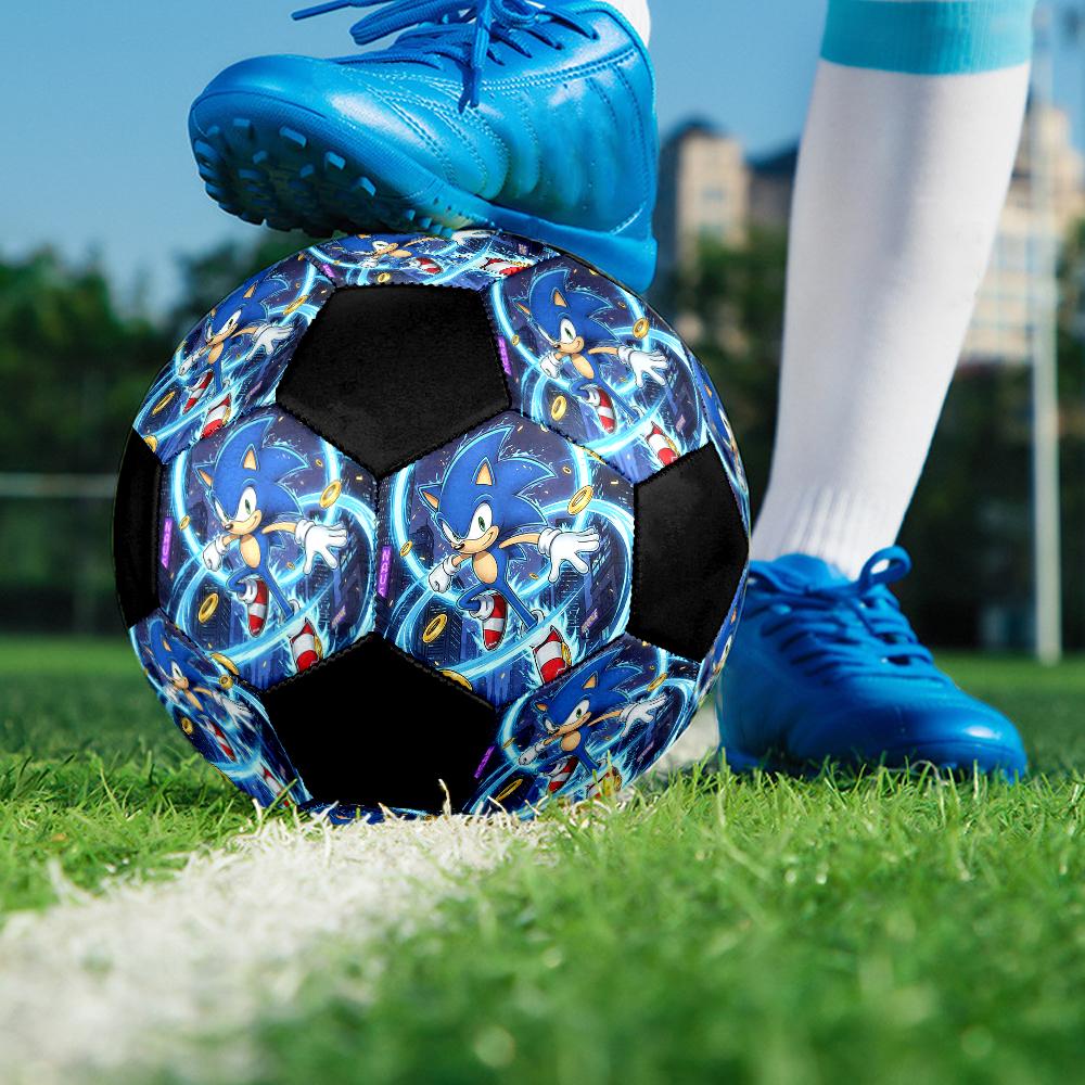 Sonic Theme Size 5 Soccer Ball, Suitable for Both Indoor and Outdoor Matches, a Gift Suitable for Everyone.