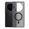 Corrugated Grating Magnetic Suction Suitable for Vivox200PRO Mobile Phone Case Matte IQOO13 High Transparency and Anti-fall Hard and Ultra-thin