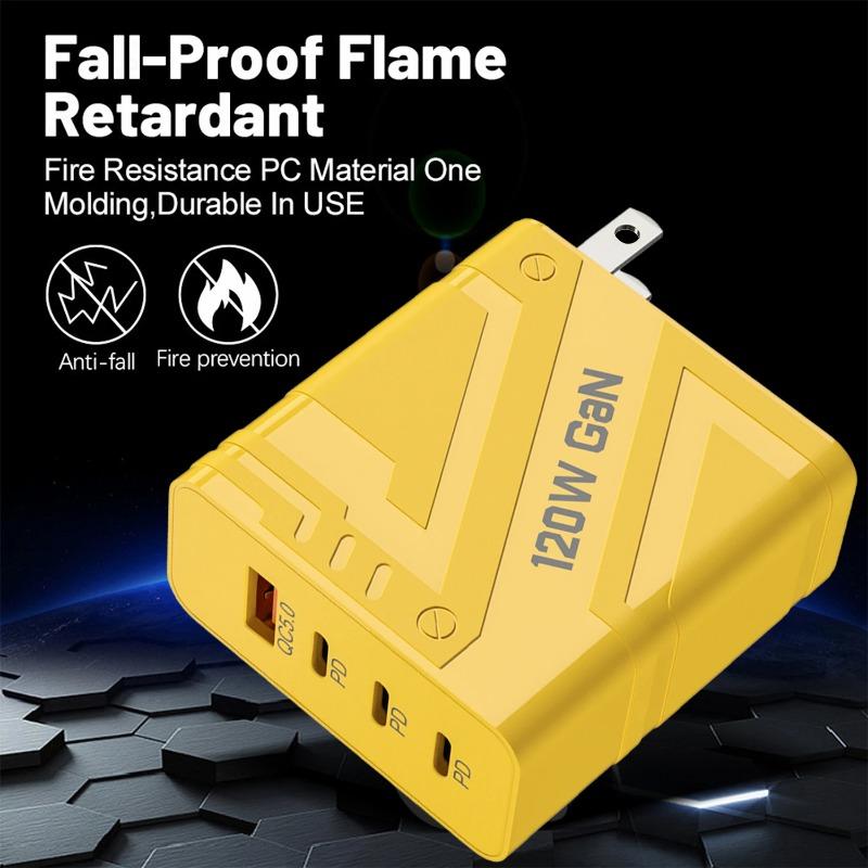 120W Gyorstöltés Type-C Quick Charge3.0 PD USB Töltő Adapter IPhone 16 15 Xiaomi Samsung EU/US Dugó Telefon Fali Adapter