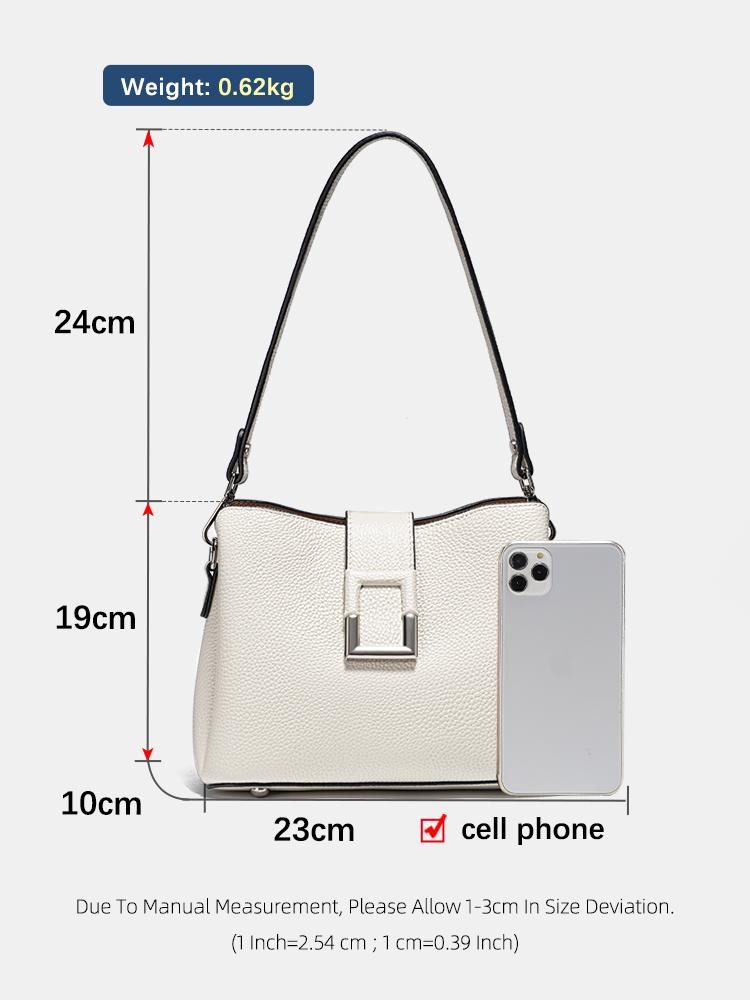 Zency Genuine Leather Designer Shopper Shoulder Bag Commuter Handbag