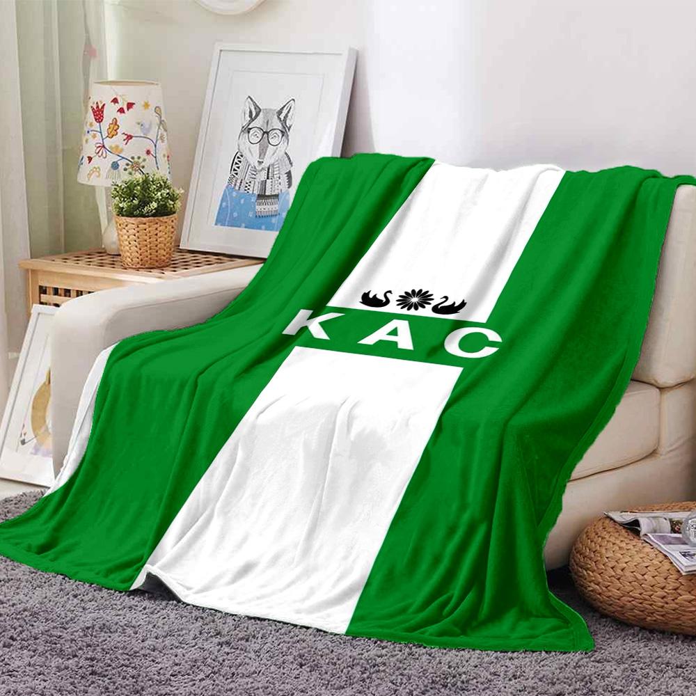 KAC Kenitra Athletic Club Print Flannel Blanket High Quality Warm Comfortable Cover for All Seasons Perfect for Gifts Home Decor