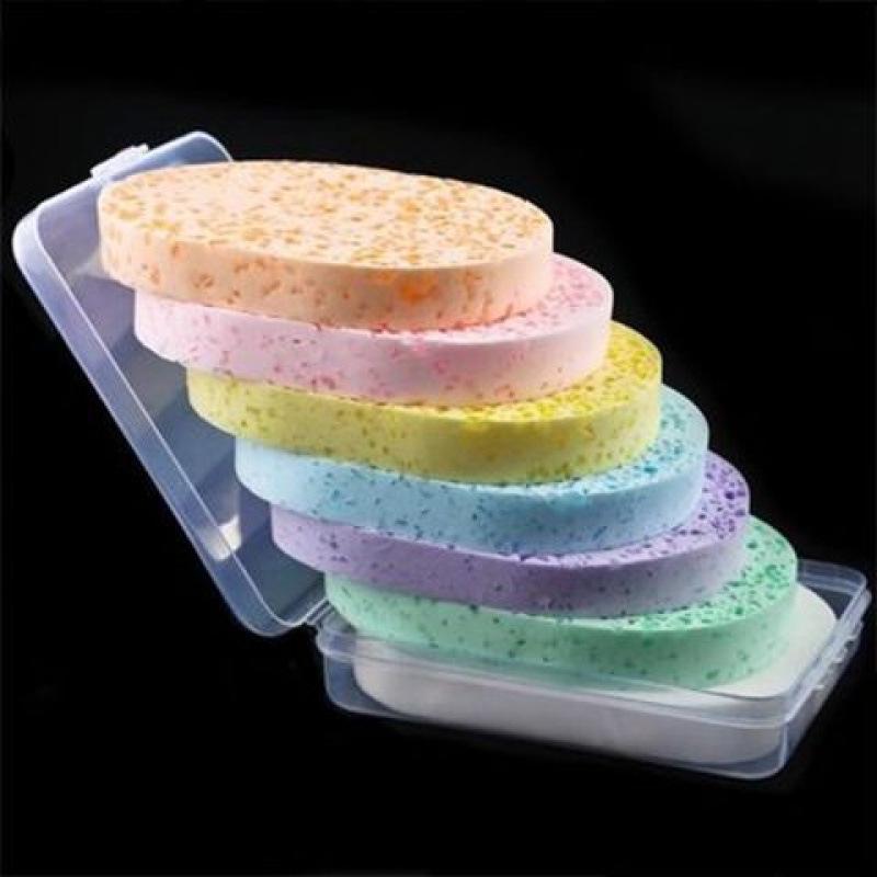 Thickened Wood Pulp Facial Cleansing Sponge for Deep Cleaning and Makeup Removal