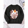 Pattern Girls' Round Neck Sweatshirt