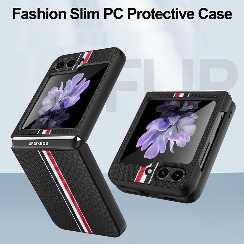 Luxury Folding Cell Phone Case for Samsung Galaxy Z Flip 6 5 5G Flip6 Flip5 Flip 3 4 Flip4 Flip3 Shockproof Protective Cover
