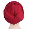 Kanker Elastische Stof Hoofdkap Pet Hoed Moslim Sjaalmuts Dames Chemo Muts Ruche Muts Ademende Muts