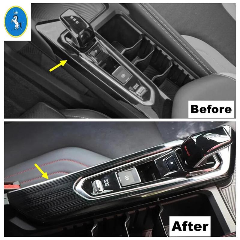 Auto Mittelkonsole Schaltgetriebe Schalthebel Armlehnenbox Rahmen Dekorationsabdeckung Zierleiste Zubehör Für Geely Coolray SX11 / BelGee X50