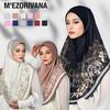 1 stuk Machinewasbaar Drukknoopsluiting Traditionele Islamitische Kleding Elegante Hijab Prachtige Moslim Hoofddoek Ideaal Cadeau Meerkleurig