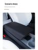 Housse de protection pour boîte d'accoudoir Tesla Model Y & 3 - Matériau TPE