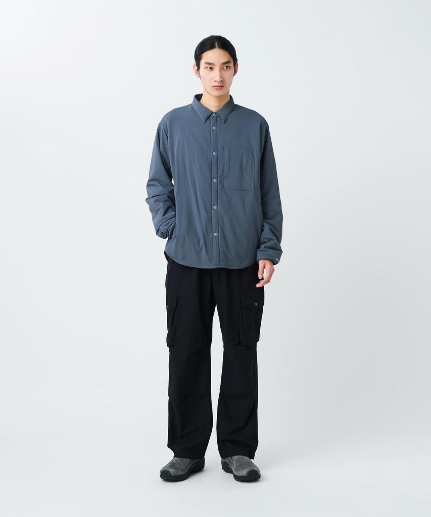 Snow Peak Flexible Insulated Shirt SH-26SU001, Long Sleeve, Padded, Men's/Women's, CHARCOAL, M