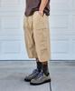 Peullukeu Ripstop Cargo Half Pants Beige Fsp122