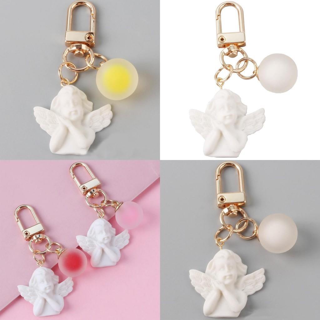 Elegant Angel Pendant Keychain Souvenir For Christening Weddings And Baptism Favors