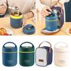 Boîte à déjeuner thermique sous vide en acier inoxydable 304 Chauffe-plat Tasse à soupe Thermos Récipients Boîte Bento Sac à déjeuner isotherme pour étudiants
