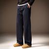 High-end American Retro Drape Wide-leg Sweatpants Men's Autumn and Winter Loose Straight Fleece Thickened Sports Casual Pants Men