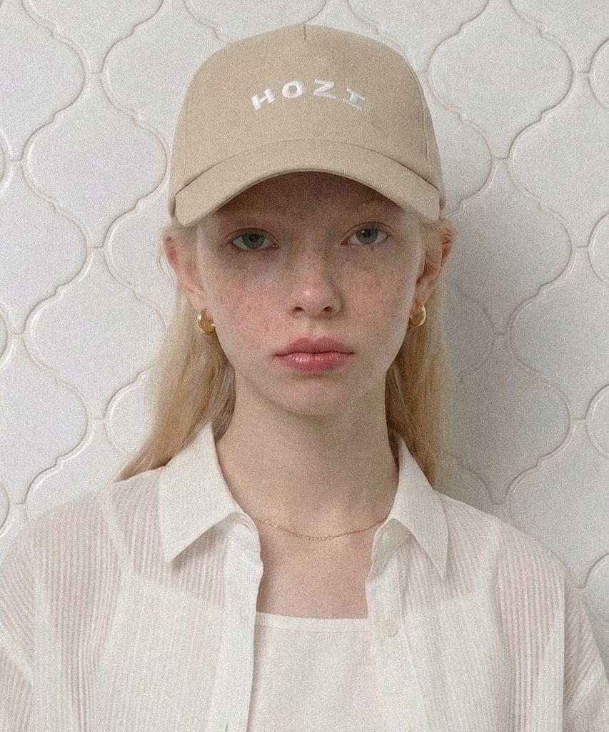 Hoji 5-Panel Hoji Logo Ball Cap Beige